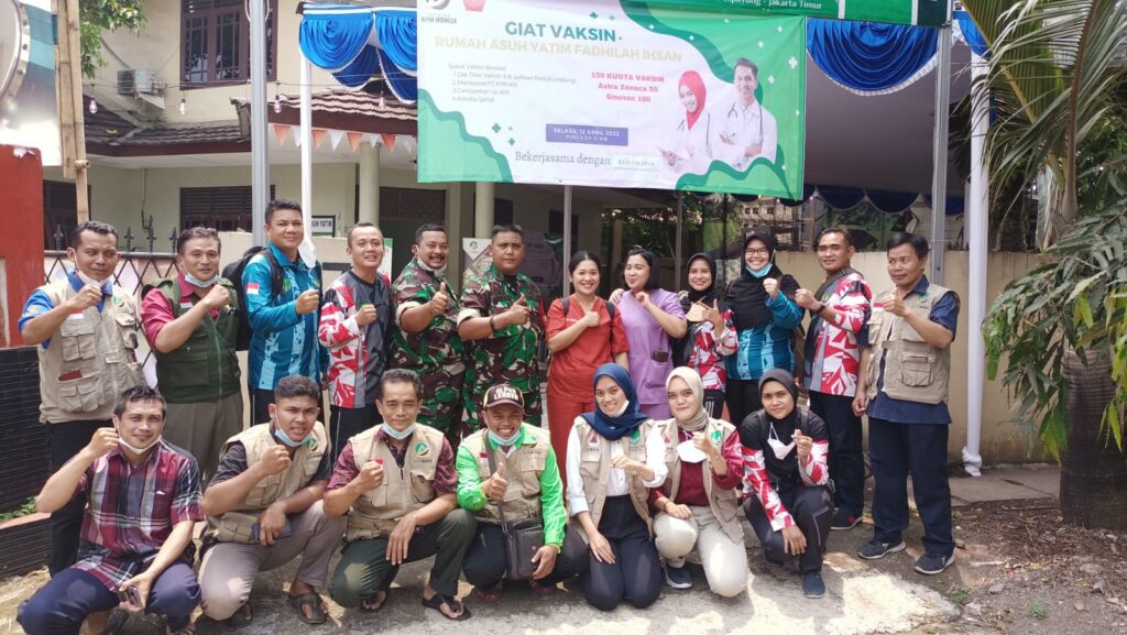 Alhamdulillah Kegiatan Vaksinasi Booster ke 3 dari Kesehatan Angkatan Darat TNI Selasa 12 April 2022 di Yayasan Alpha Indonesia